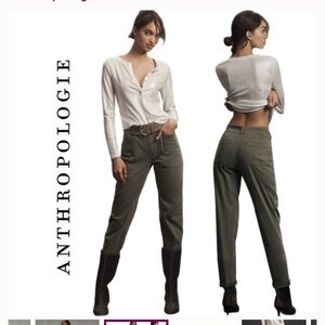 Anthropologie / Pilcro the wanderer olive green 
New with tags size 32